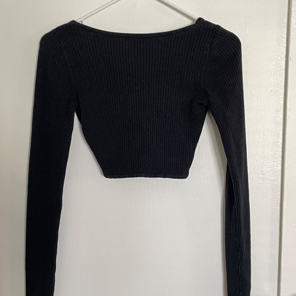 Bec+Brdige Riviera Long Sleeve Knit Top in Black US SIZE 4 - Picture 13 of 13